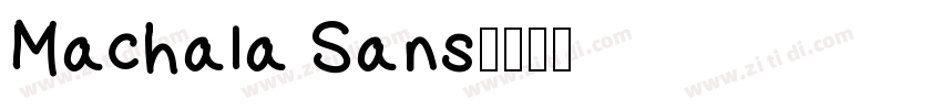 Machala Sans字体转换